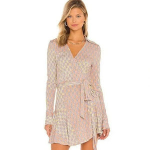 Free People Multicolor Wrap Dress